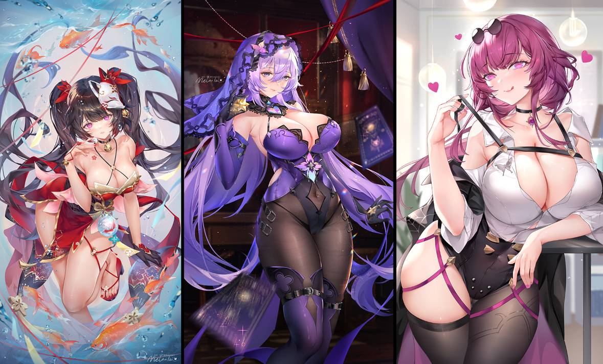 P站优选二次元/原神/专精画师[么赖赖(melailai)]@Fanbox_原画奖励大合集