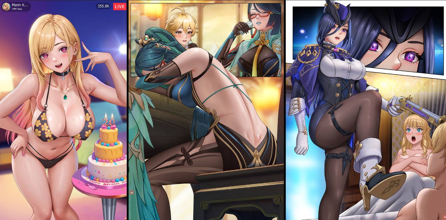 P站精选热门画师Alexanderdinh_Patreon系列原画奖励大合集