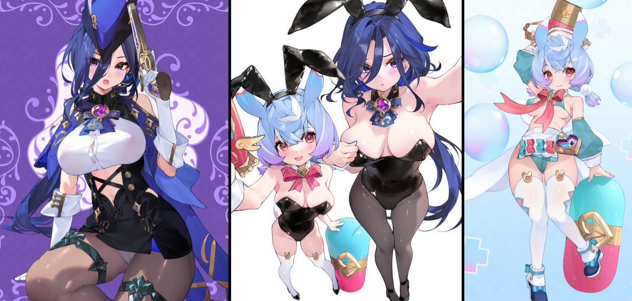 P站优选二次元画师@WaterRing_Patreon系列原画作品大合集